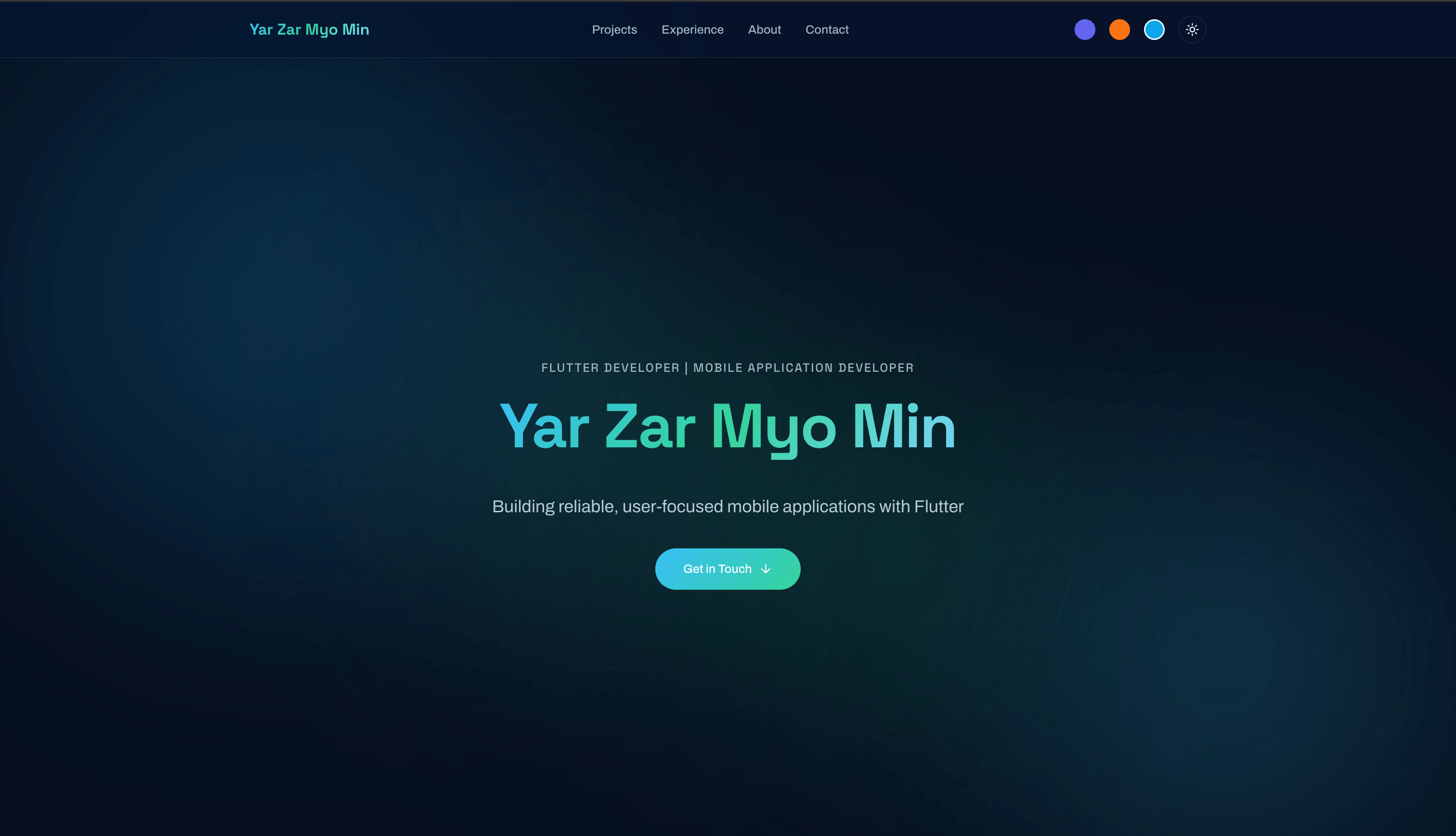 Personal Portfolio screenshot
